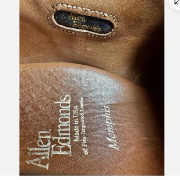 Allen Edmonds Memphis Oxford Cap Toe Dress Shoes Men's 10 D - Picture 6 of 7